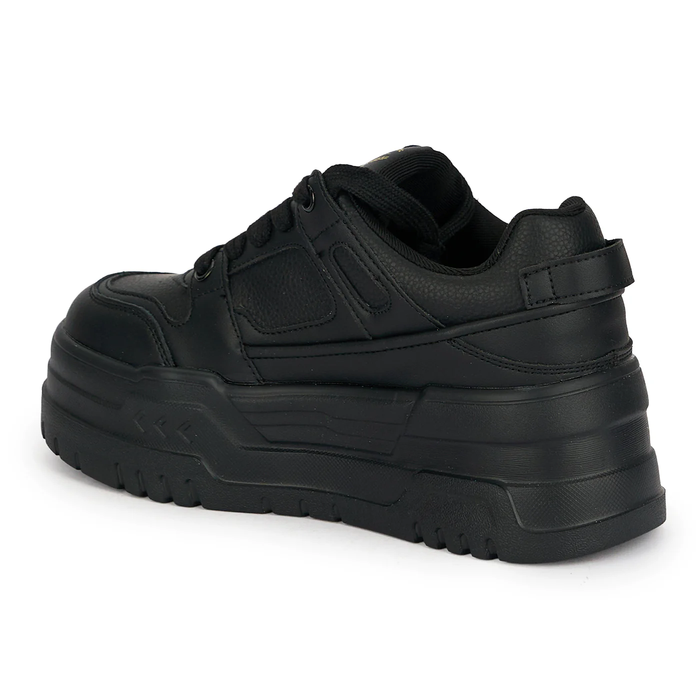 Pantofi dama din piele naturala neagra cu talpa inalta 6 cm 19058 - Image 2