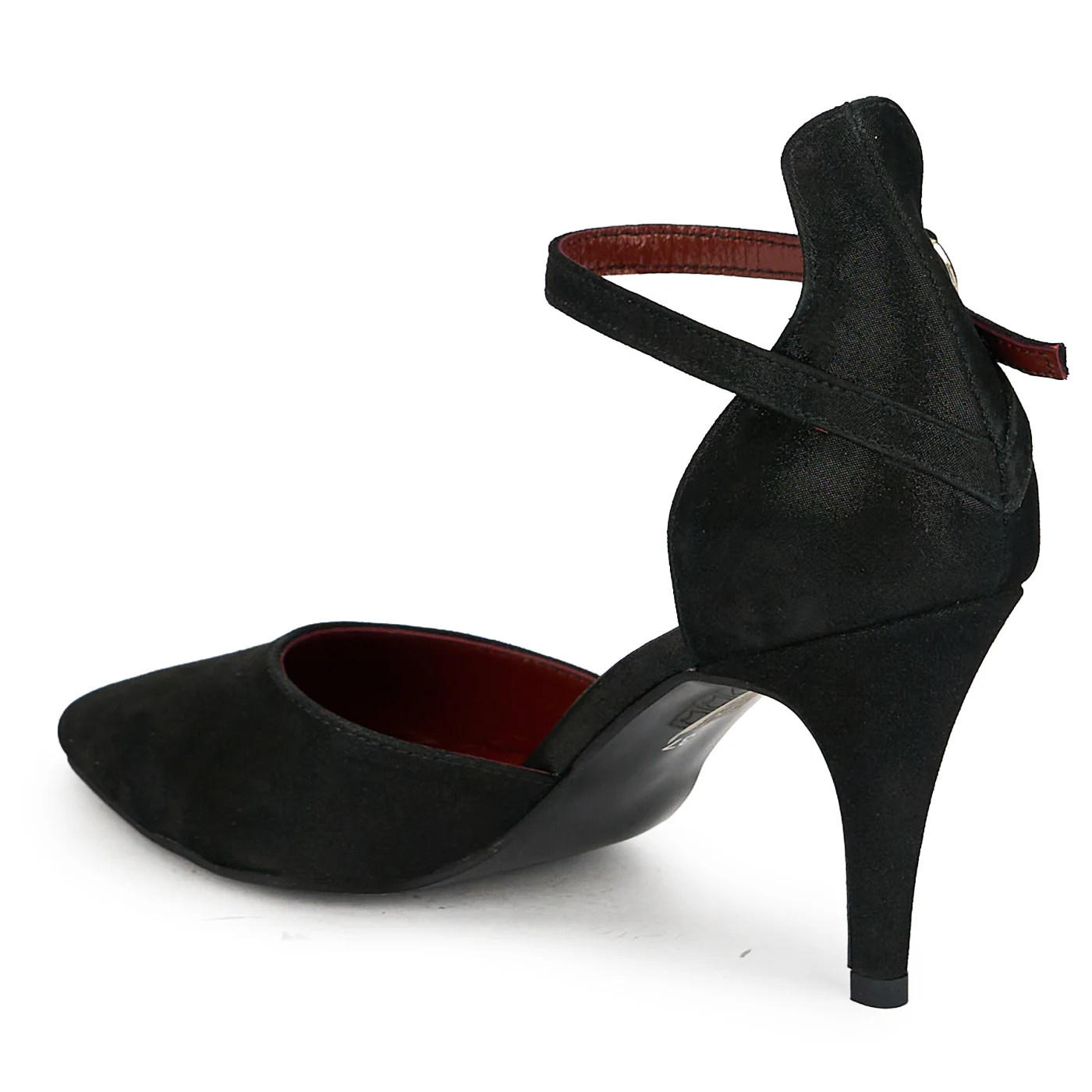 Pantofi dama din piele naturala neagra cu toc subtire 8.5 cm 19830 - Image 2