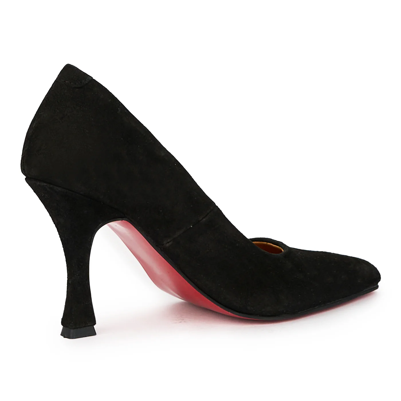 Pantofi dama din piele naturala neagra cu toc subtire 9.5 cm 15443 - Image 2