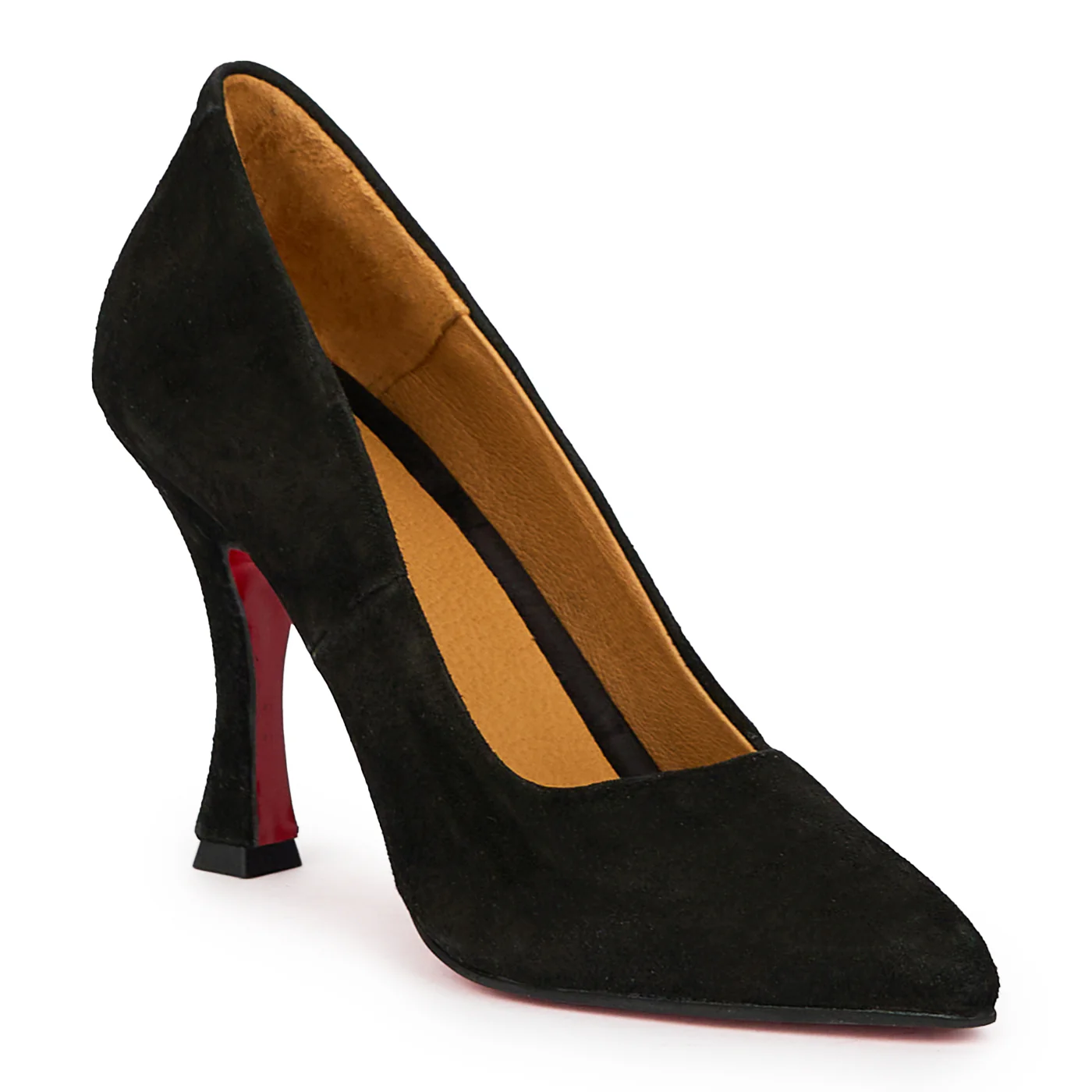 Pantofi dama din piele naturala neagra cu toc subtire 9.5 cm 15443 - Image 3