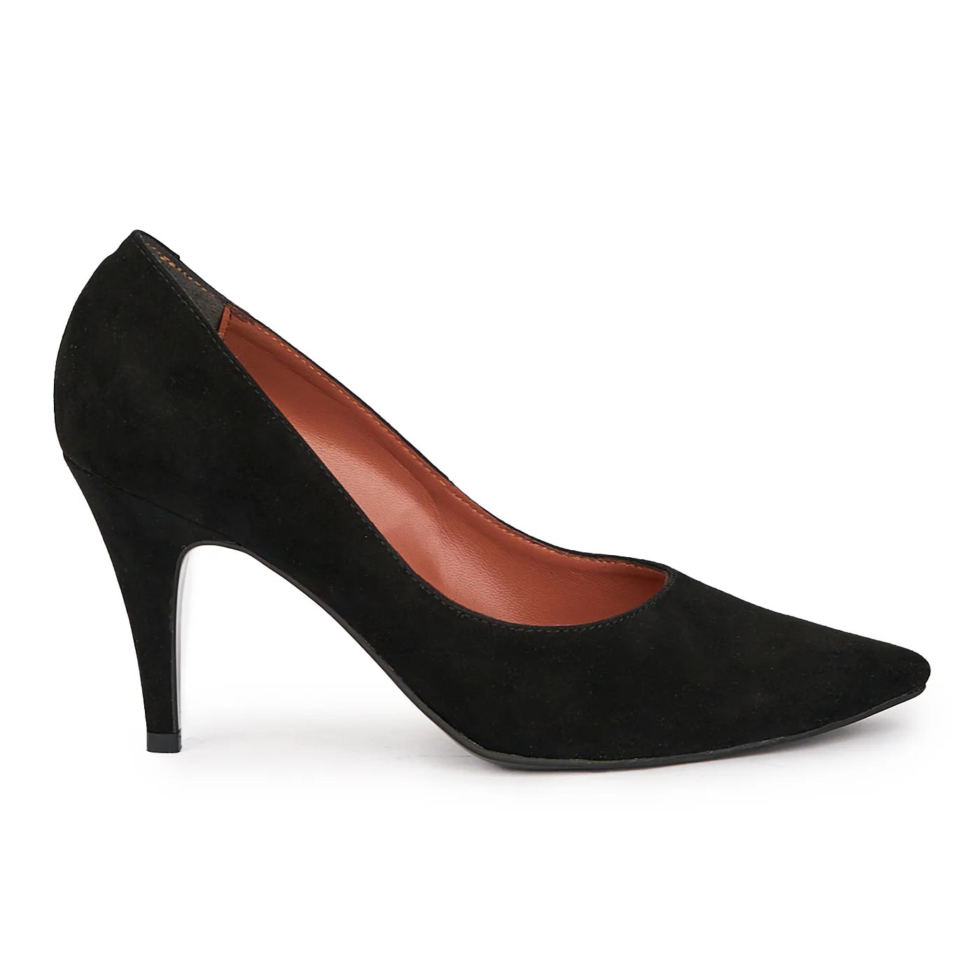 Pantofi dama din piele naturala neagra cu toc subtire 9 cm 15361