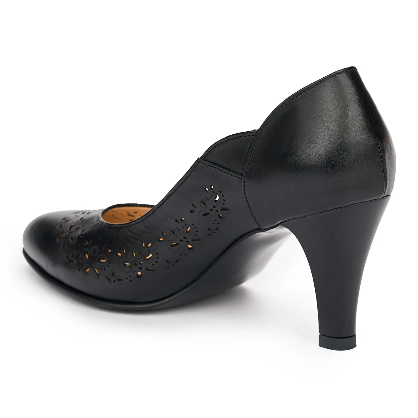 Pantofi Dama Din Piele Naturala Negru 12977 - Image 2
