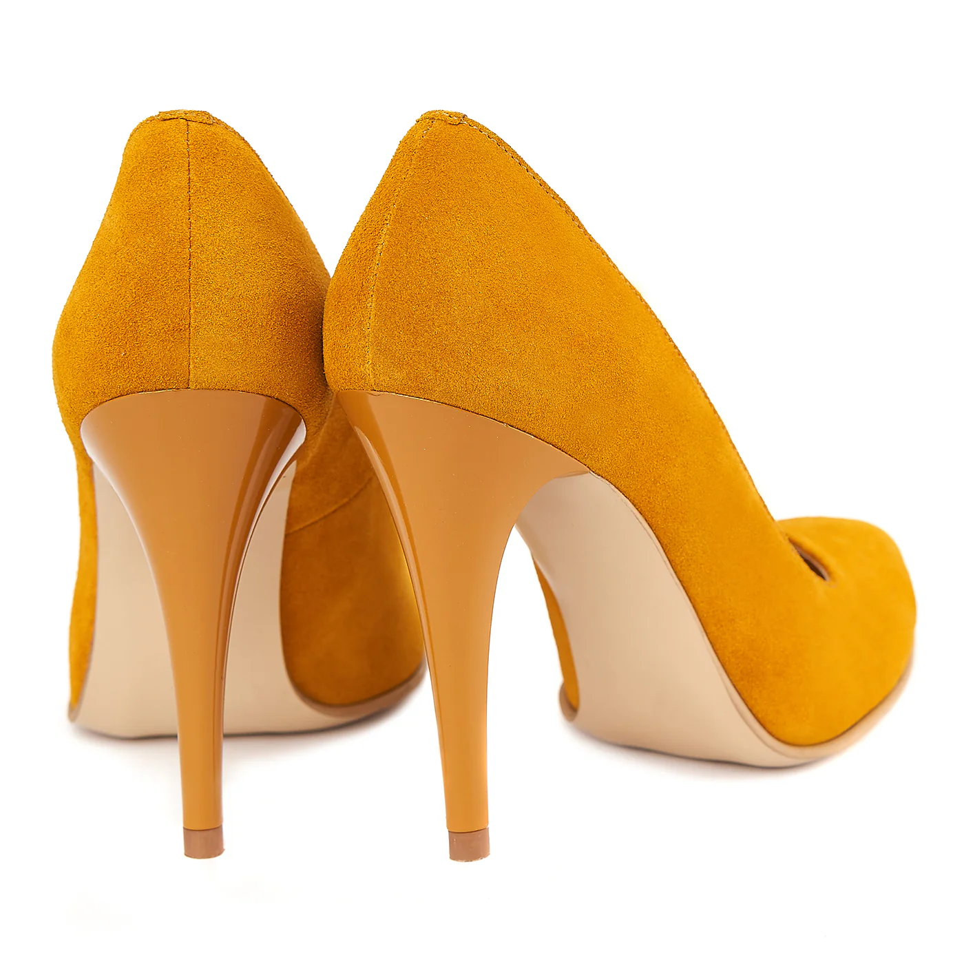Pantofi dama din Piele Naturala Orange 4124 - Image 2