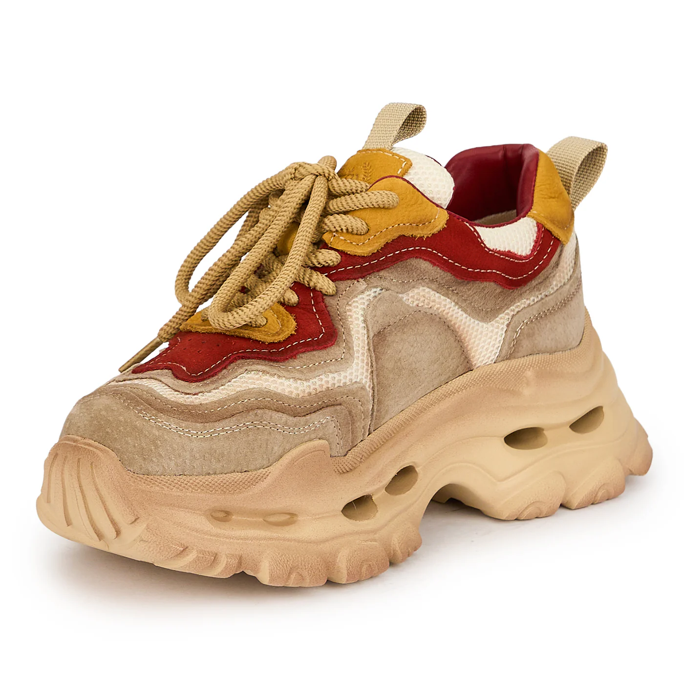 Pantofi dama din piele naturala rosie 19263 - Image 3