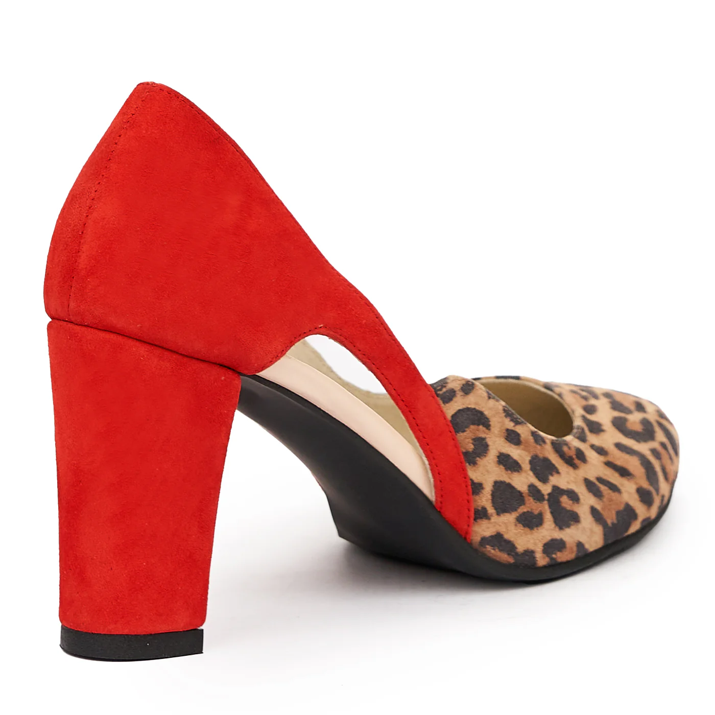 Pantofi dama din piele naturala rosie 9343 - Image 2