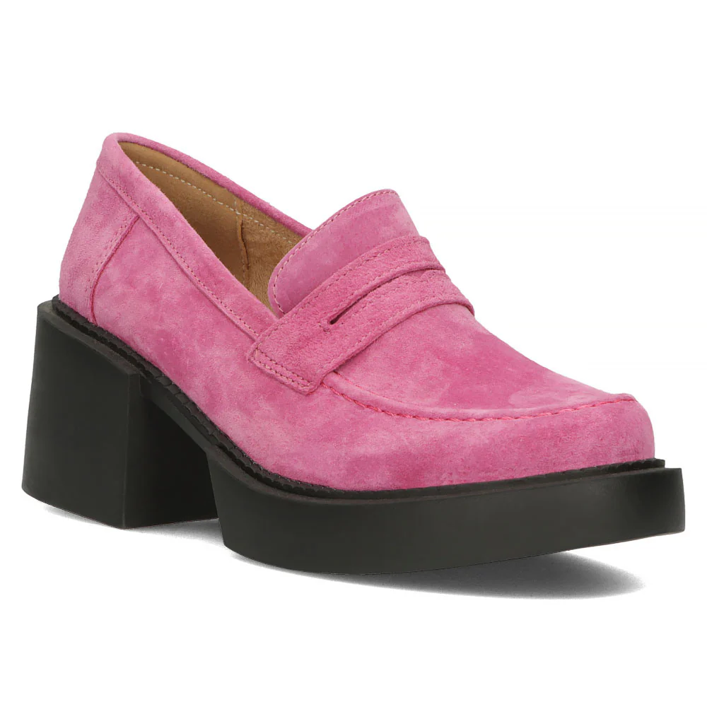 Pantofi dama din piele naturala roz 13480 - Image 2