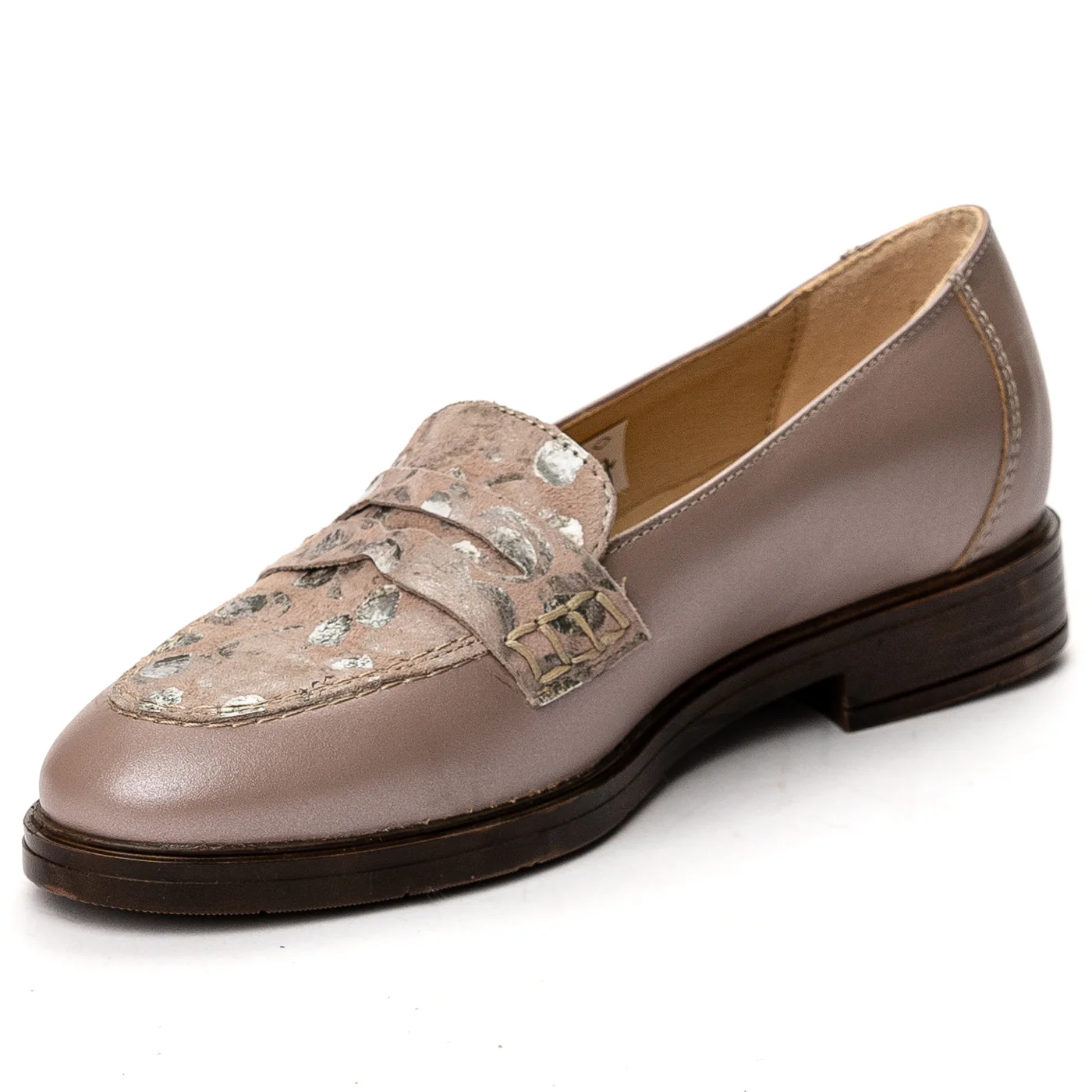 Pantofi dama din piele naturala roz 13630 - Image 3