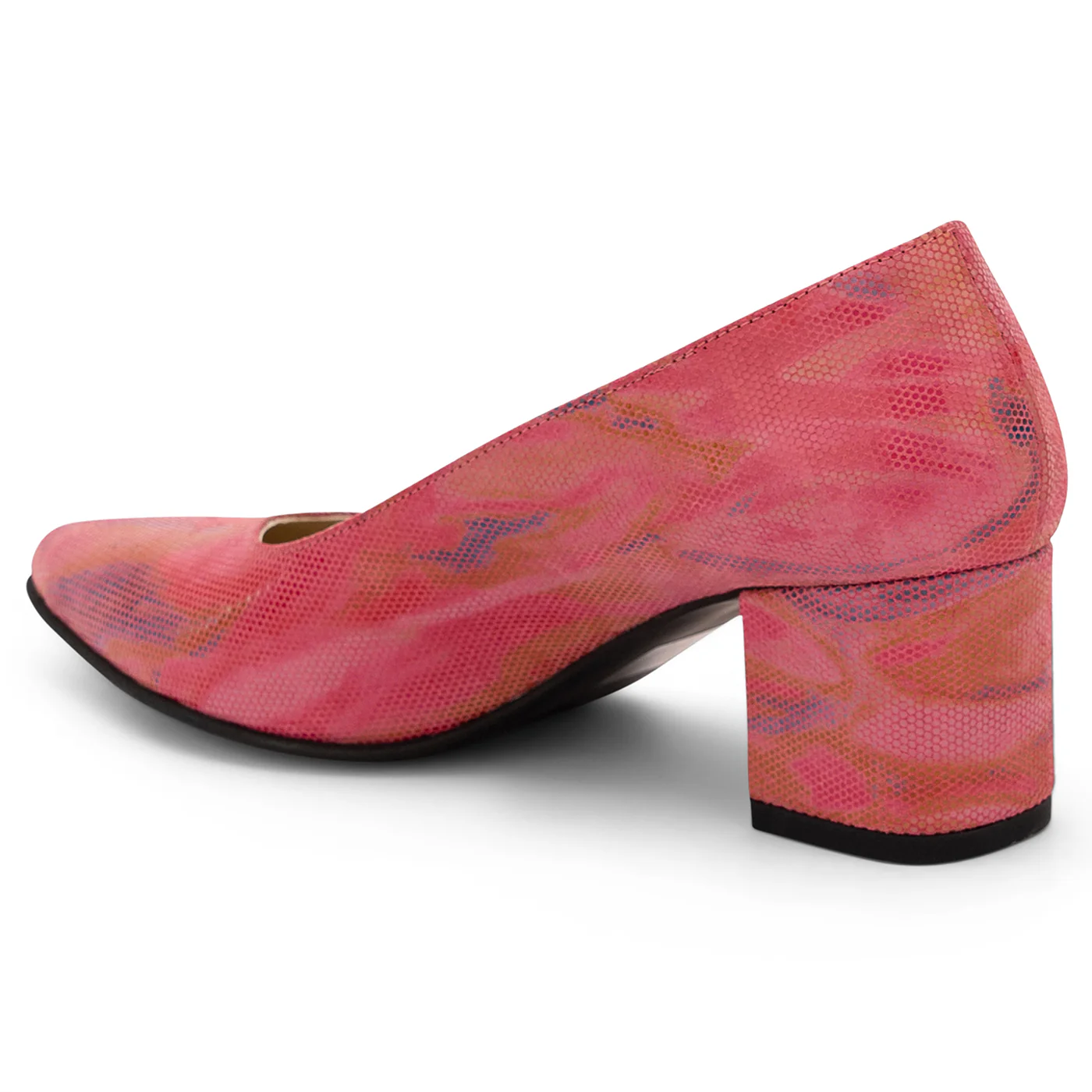 Pantofi dama din piele naturala roz 14029 - Image 2