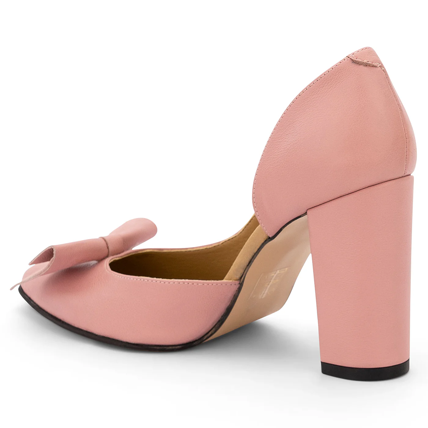 Pantofi dama din piele naturala roz 14112 - Image 2