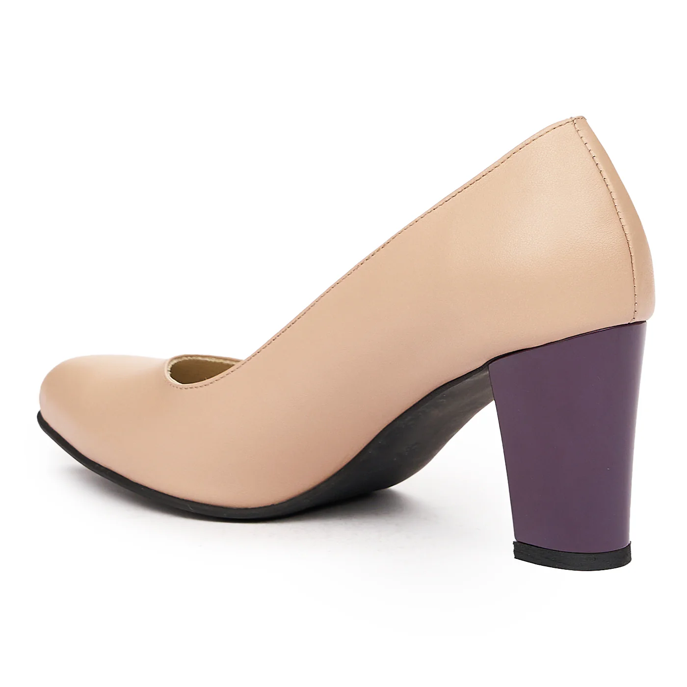 Pantofi dama din piele naturala roz 9318 - Image 3