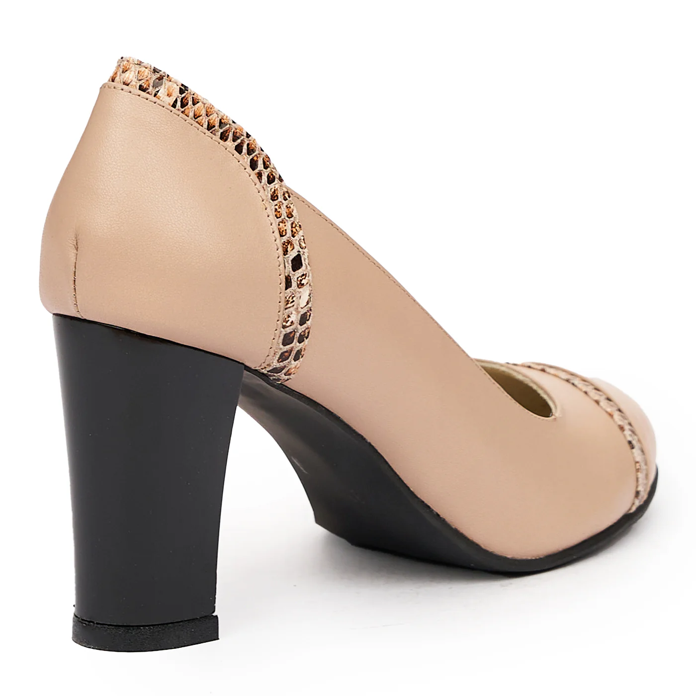 Pantofi dama din piele naturala roz 9344 - Image 2