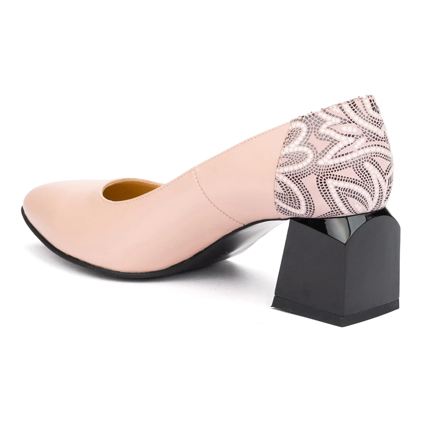 Pantofi dama din piele naturala roz 9408 - Image 3