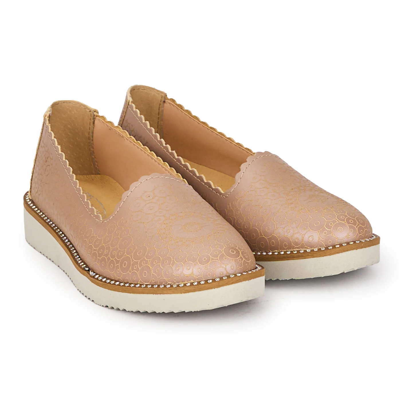 Pantofi dama din piele naturala roz pal 18148 - Image 4