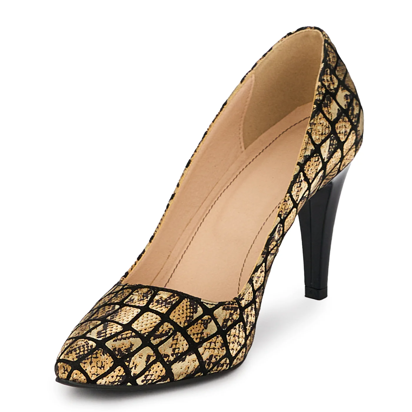 Pantofi dama din piele naturala toc subtire 8.5 cm 18196 - Image 3