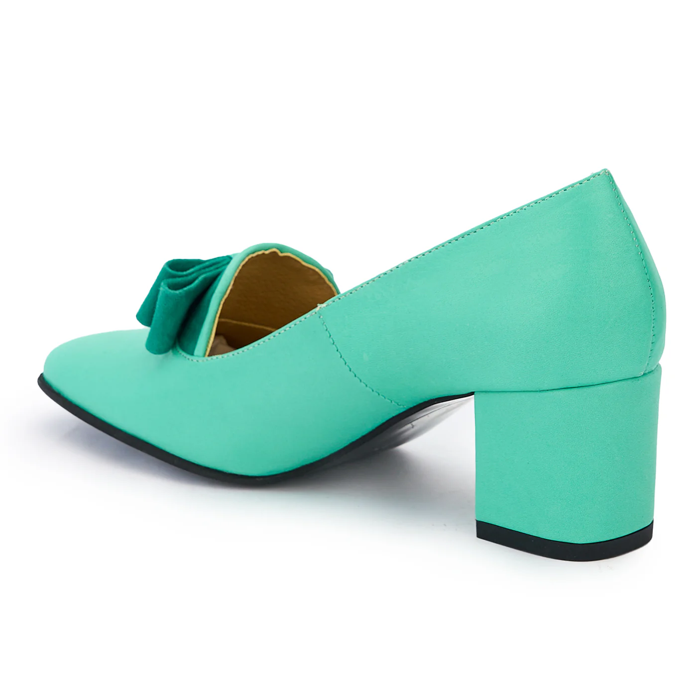 Pantofi dama din piele naturala verde 14022 - Image 2