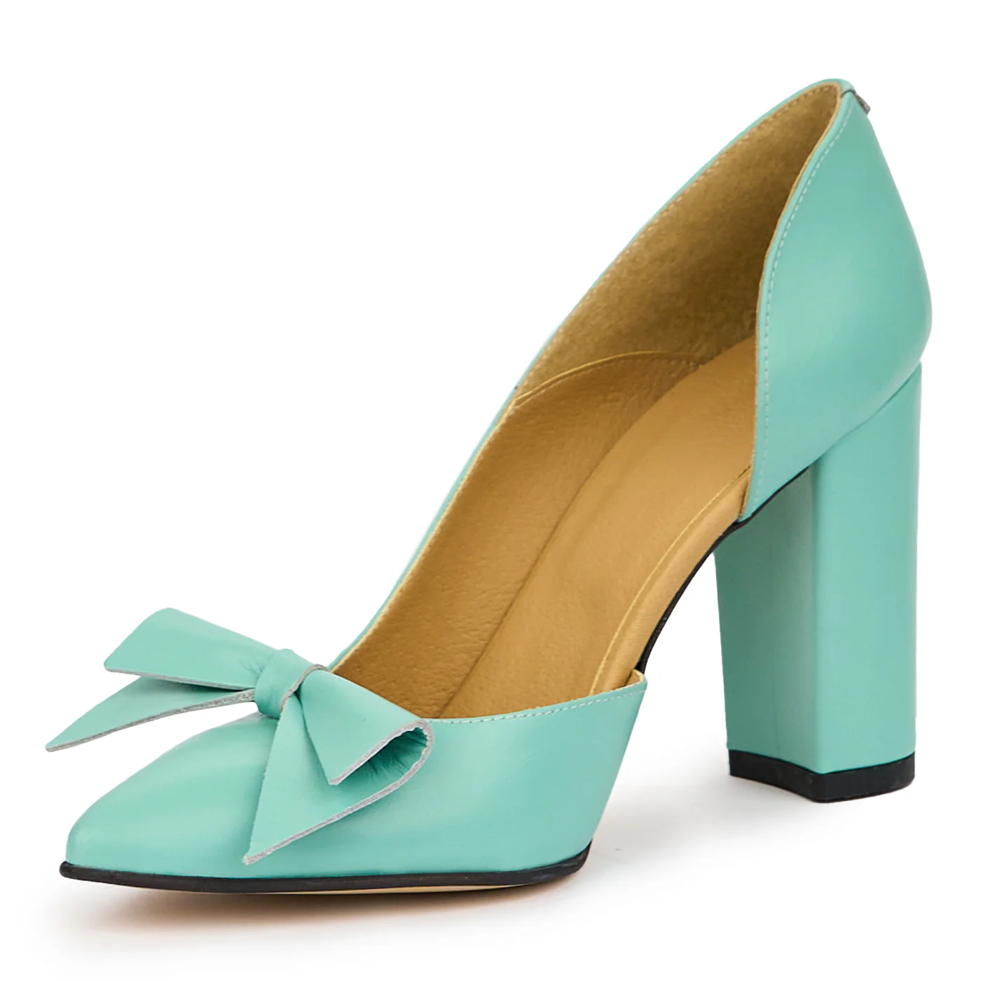 Pantofi dama din piele naturala verde 14025 - Image 3
