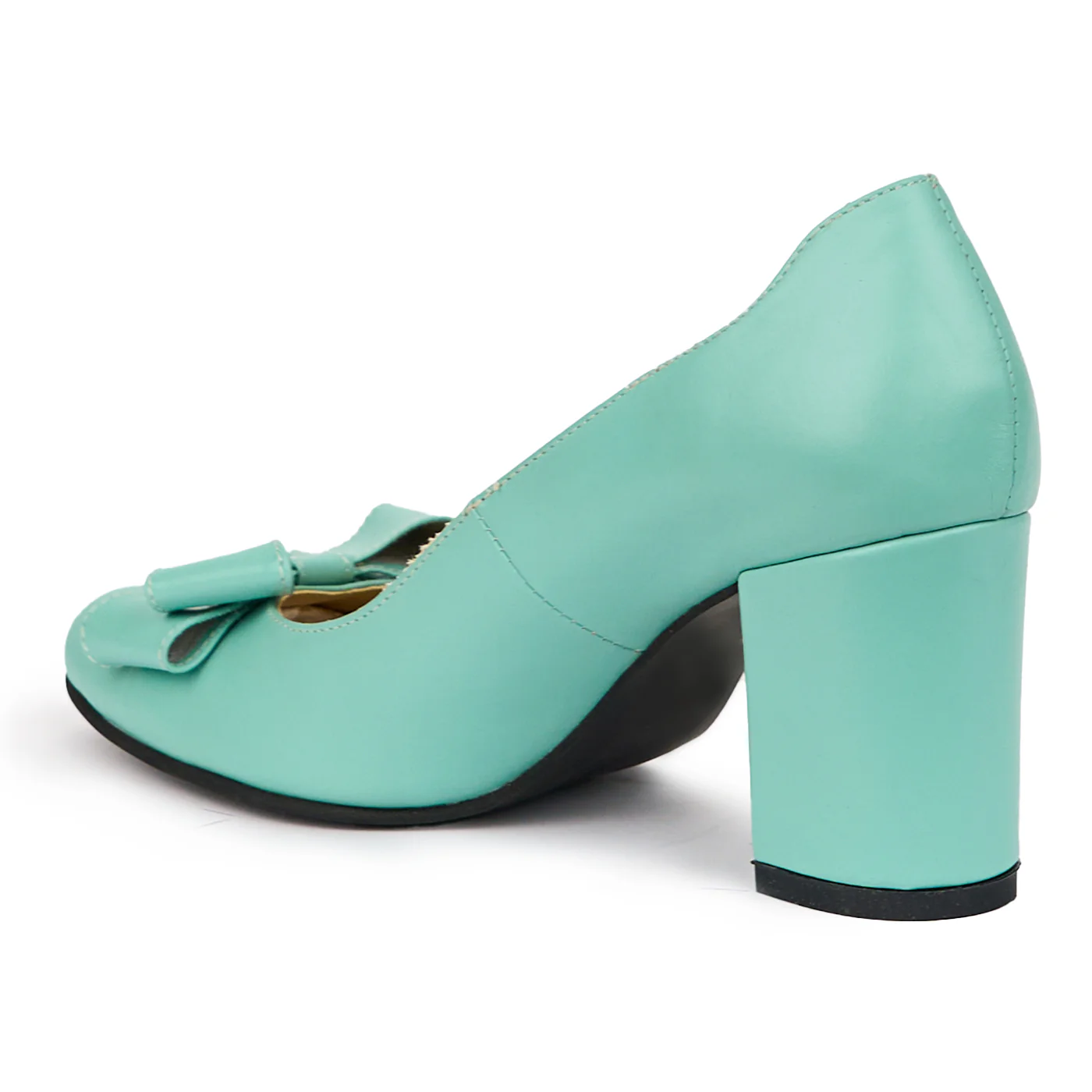 Pantofi dama din piele naturala verde 14105 - Image 2