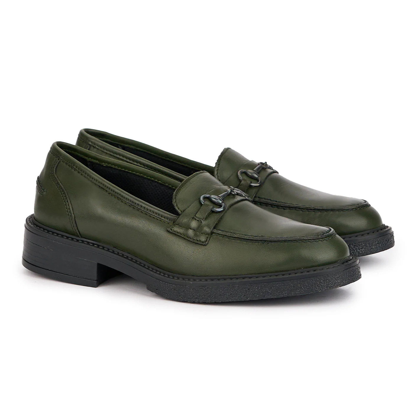 Pantofi dama din piele naturala verde 16933 - Image 4