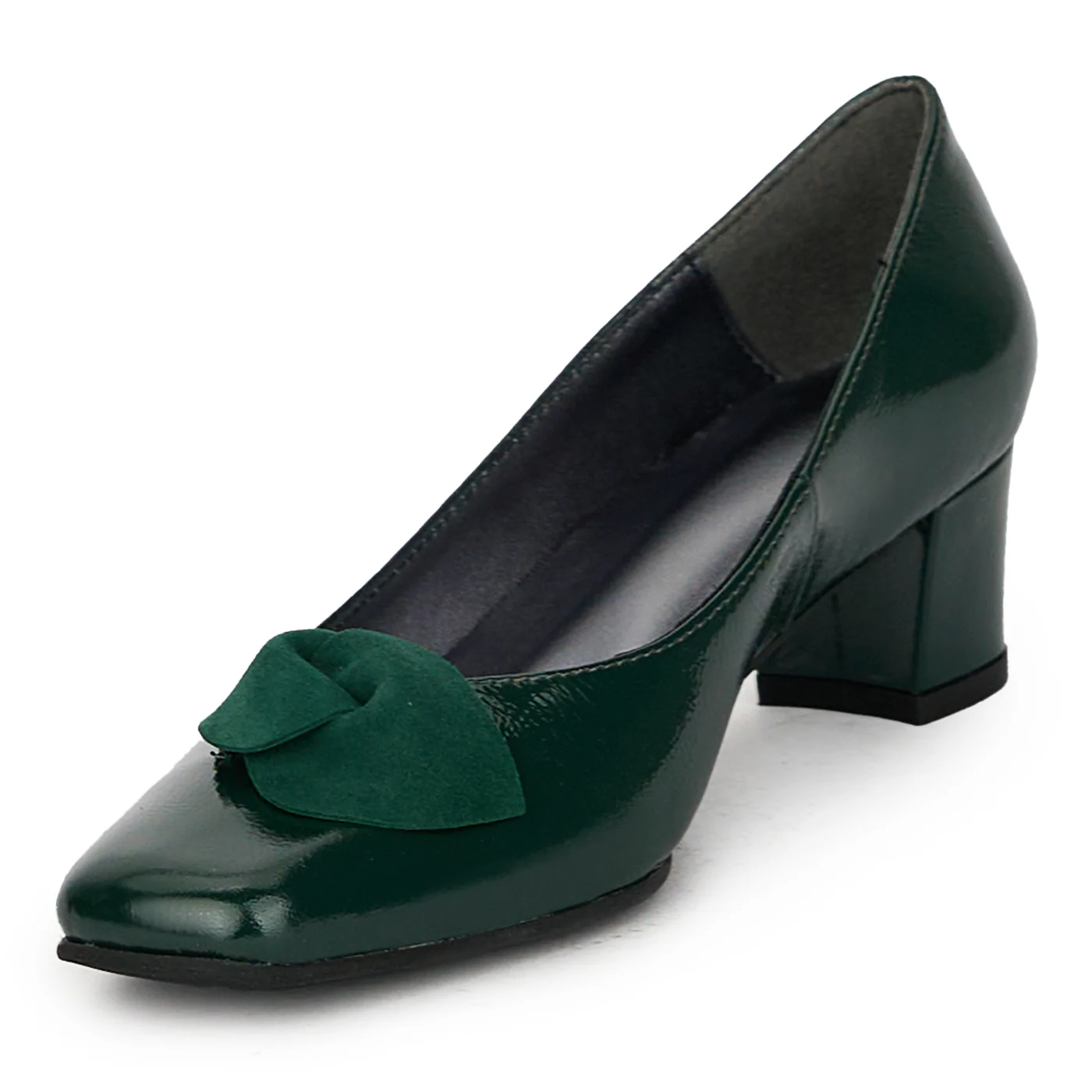 Pantofi dama din piele naturala verde 17612 - Image 3