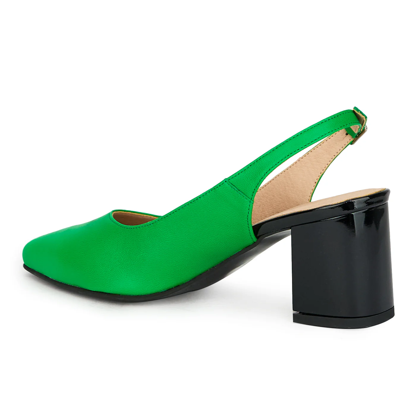 Pantofi dama din piele naturala verde 17652 - Image 2