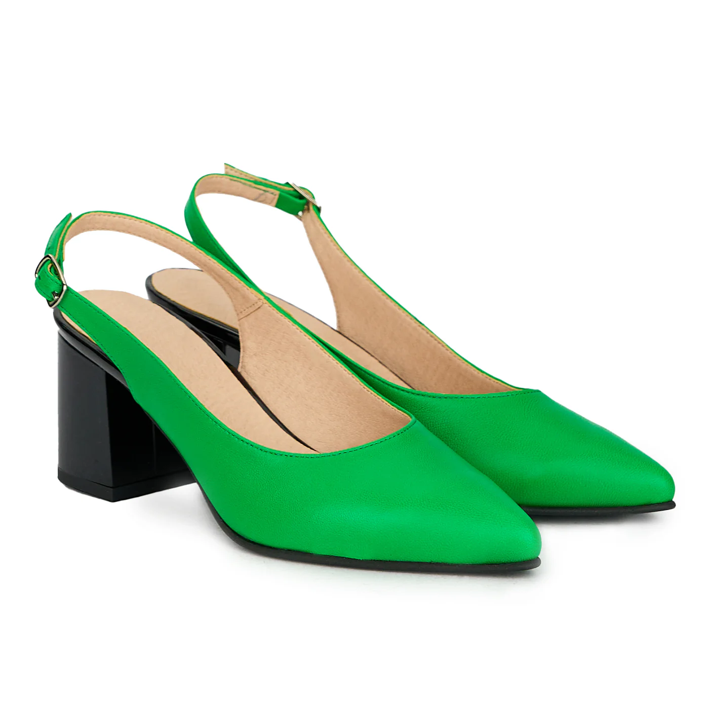 Pantofi dama din piele naturala verde 17652 - Image 4