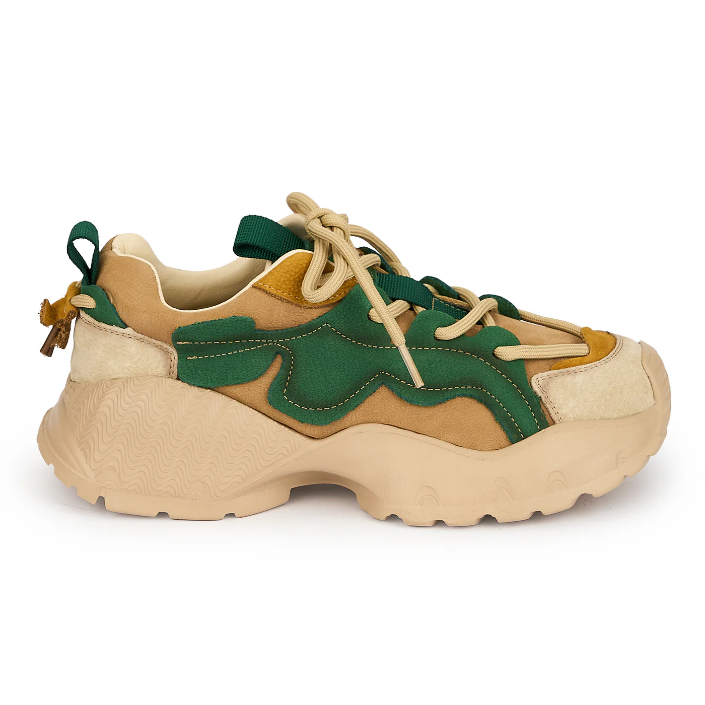 Pantofi dama din piele naturala verde 19252