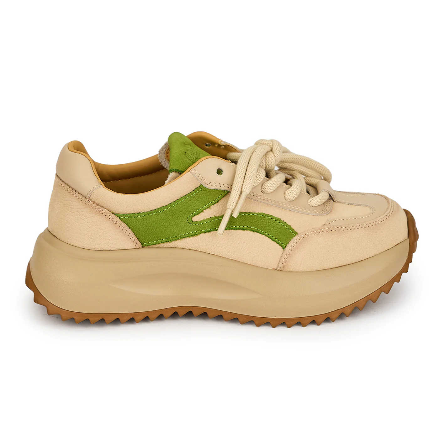 Pantofi dama din piele naturala verde 19265
