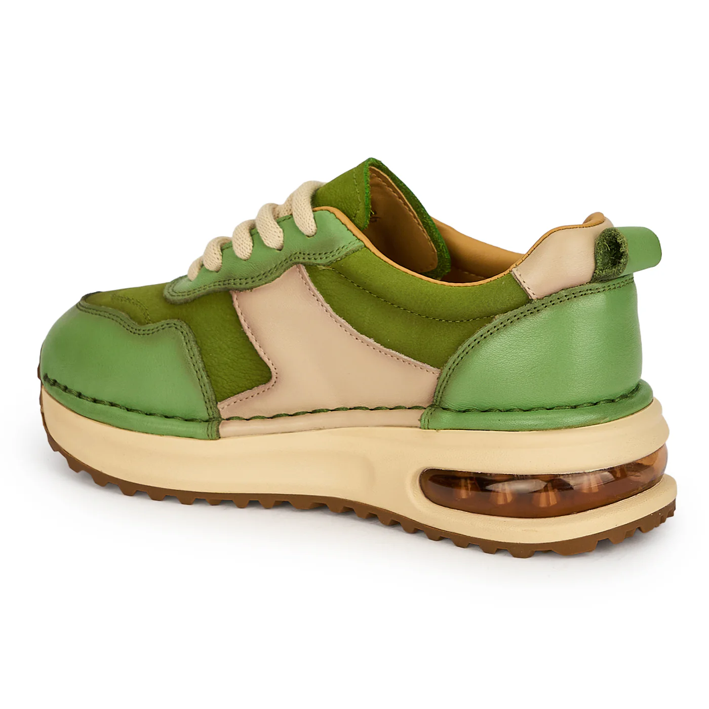 Pantofi dama din piele naturala verde 19336 - Image 2