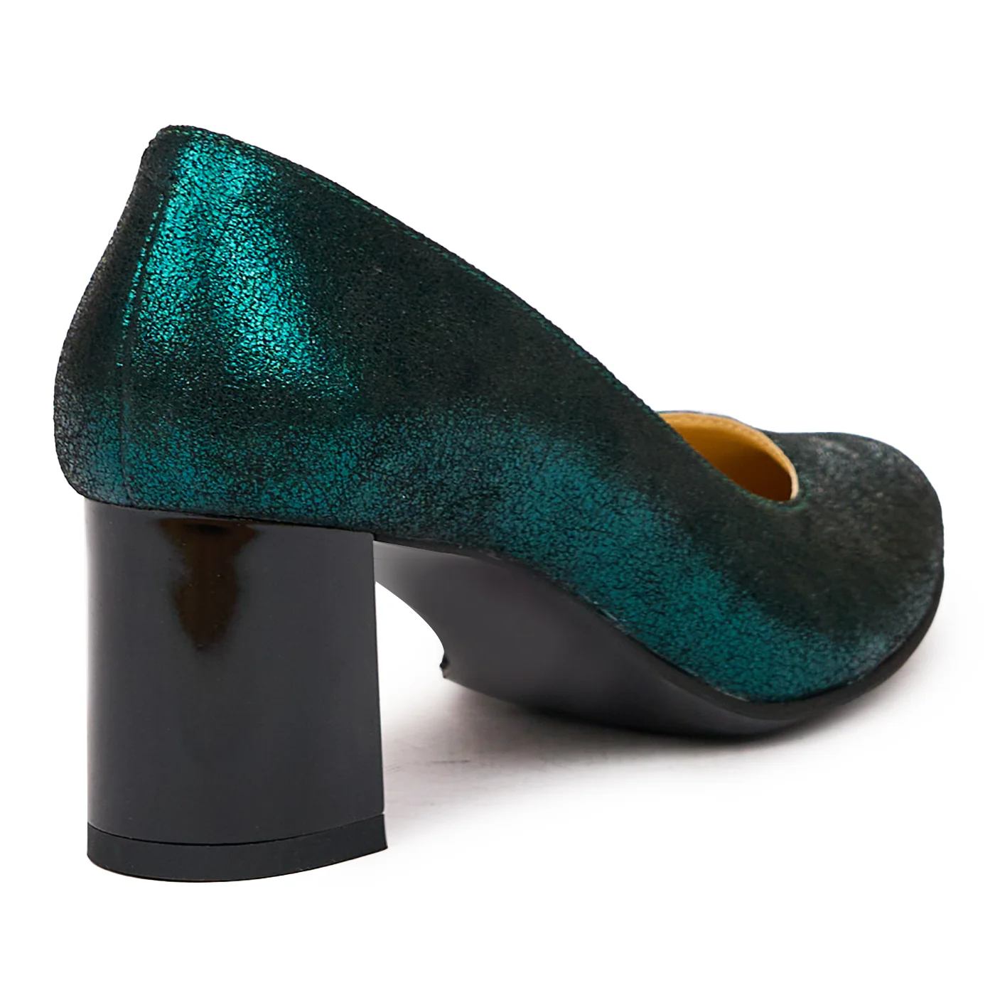 Pantofi dama din piele naturala verde 9305 - Image 3