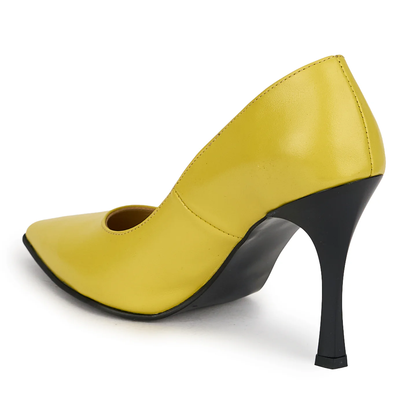 Pantofi dama din piele naturala verde cu toc subtire 10 cm 19816 - Image 2