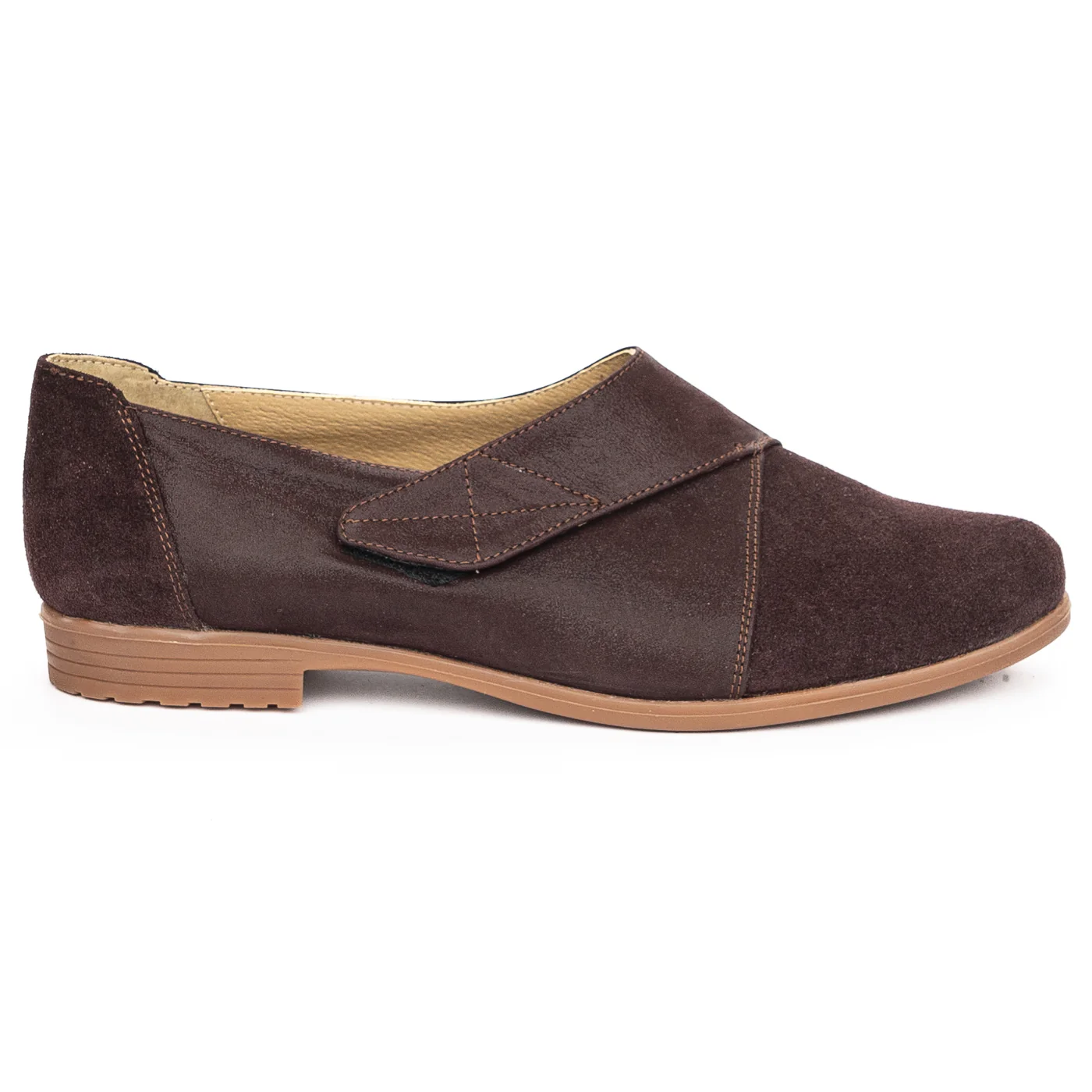Pantofi dama din piele naturala visinie 13947