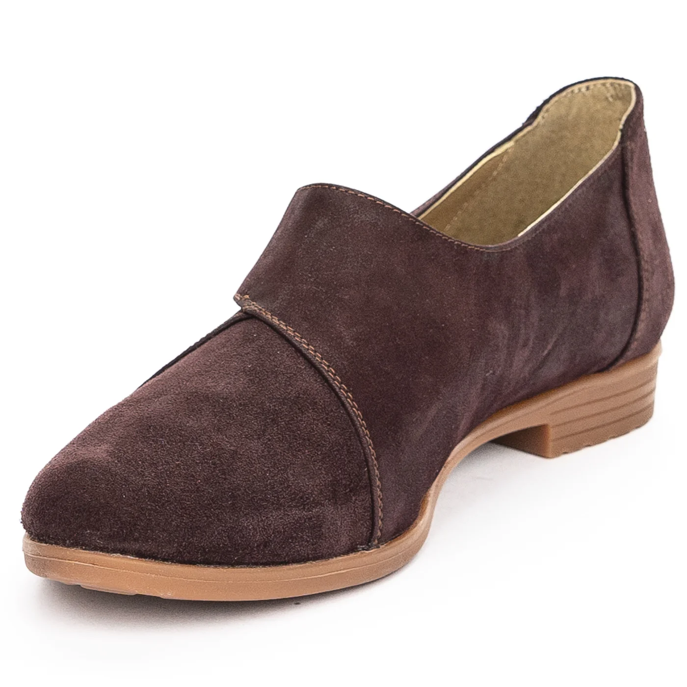 Pantofi dama din piele naturala visinie 13947 - Image 3