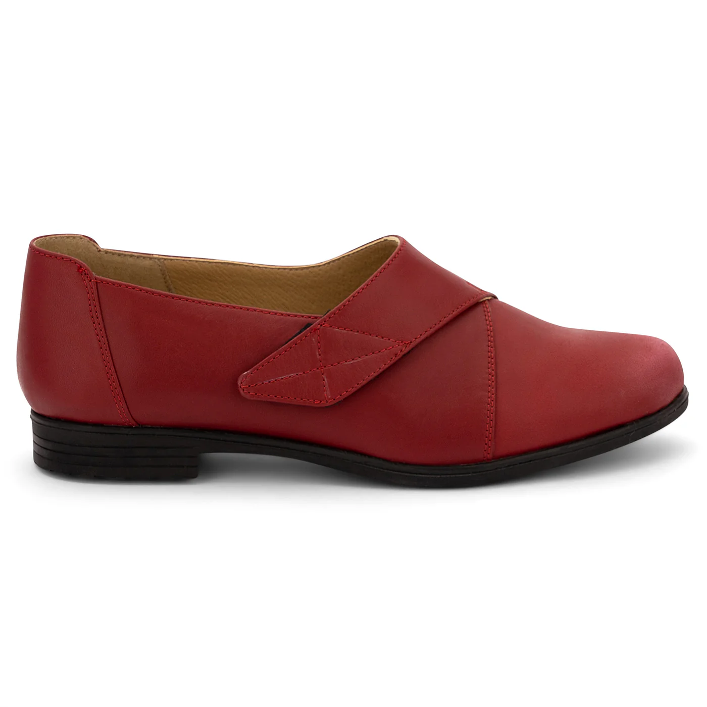 Pantofi dama din piele naturala visinie 14123
