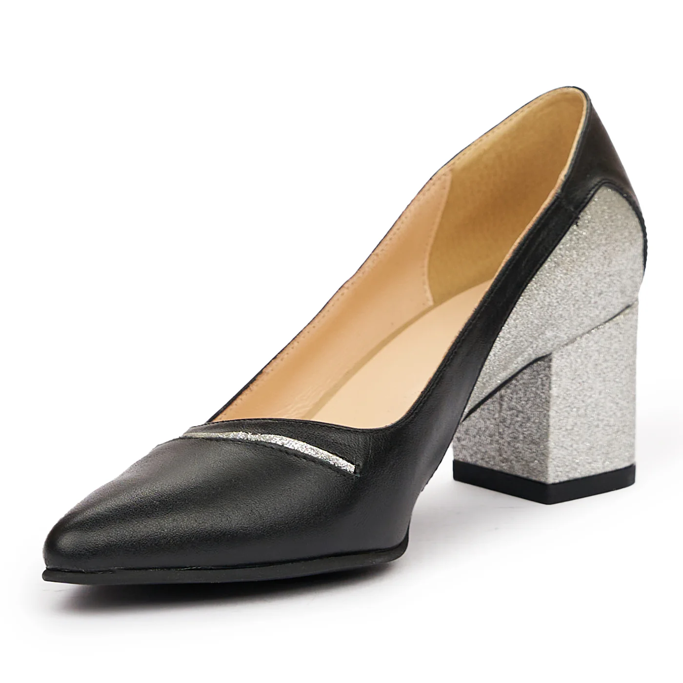 Pantofi dama din piele neagra 9357 - Image 4