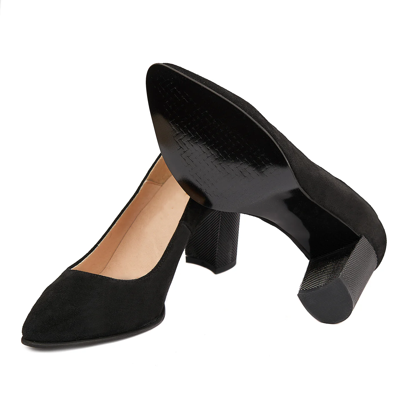 Pantofi dama eleganti din piele naturala neagra 4085 - Image 4