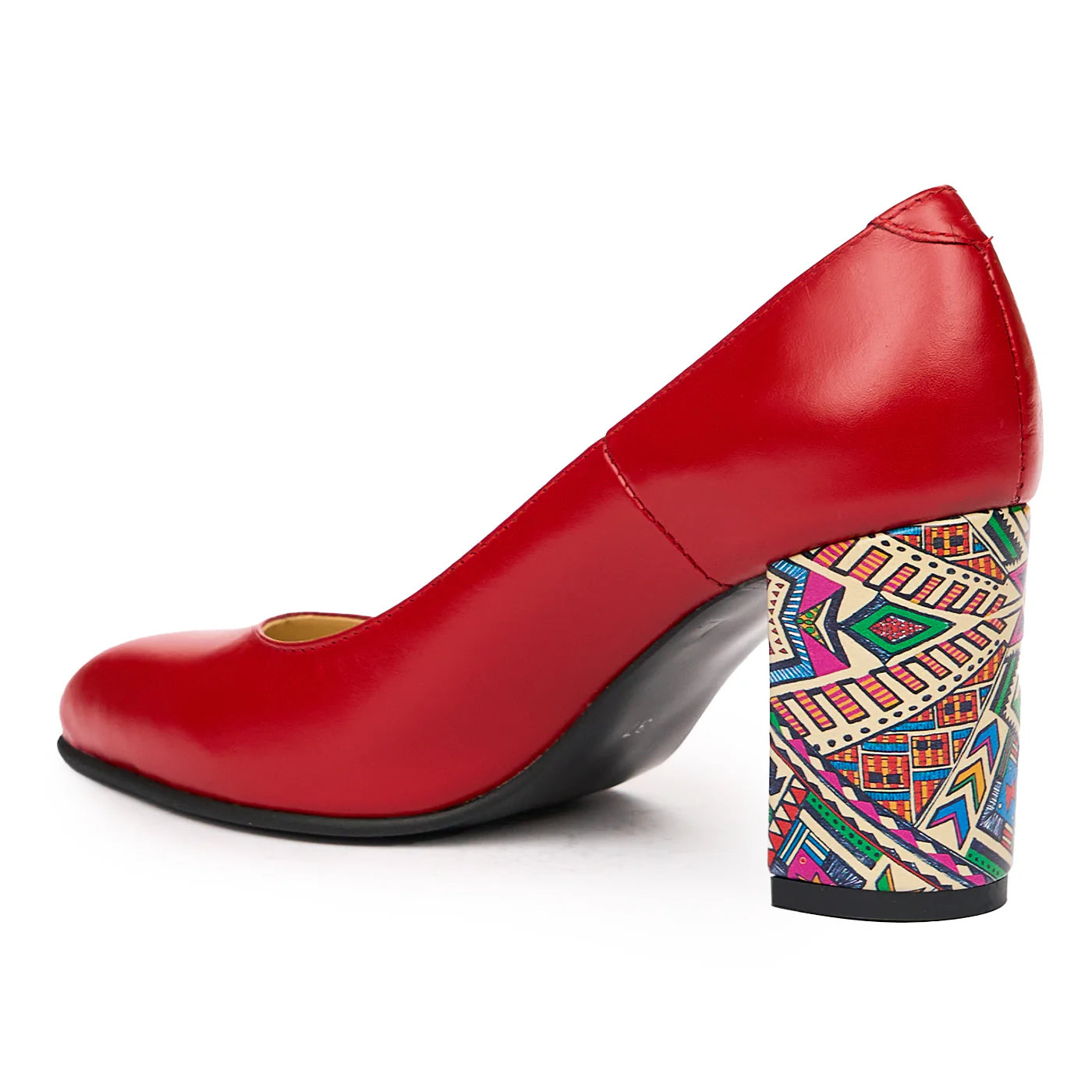 Pantofi dama eleganti din piele naturala rosie 9390 - Image 3