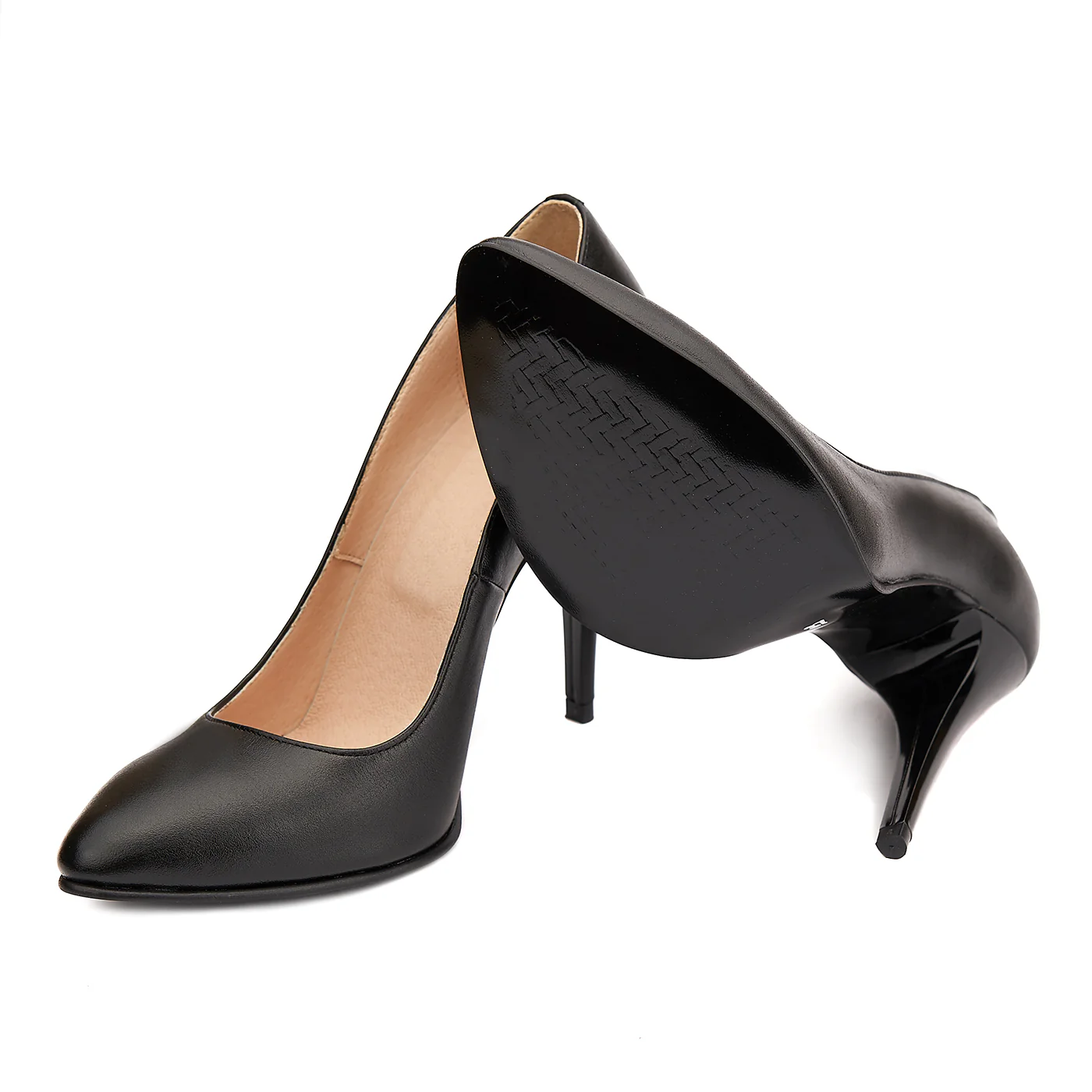 Pantofi dama eleganti din piele neagra 4079 - Image 4