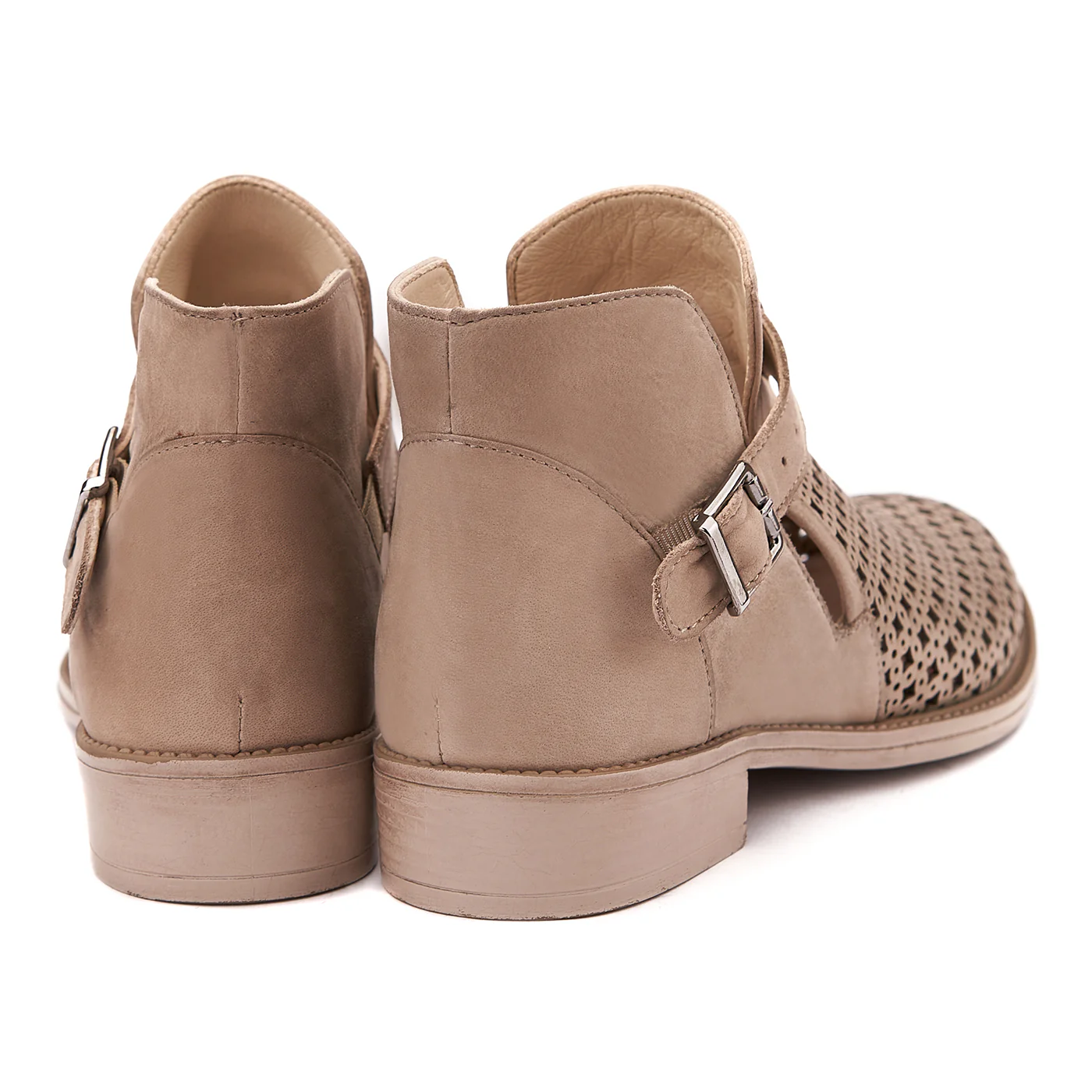 Pantofi Dama Piele Bej Talpa 2.5 Cm 1417 - Image 2