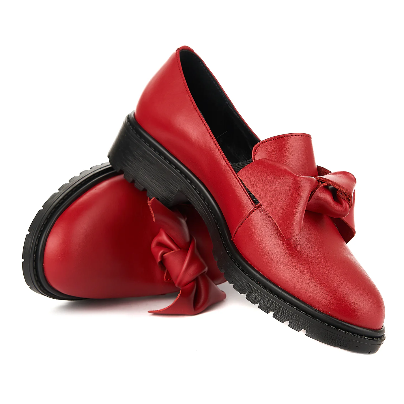 Pantofi dama piele cu funda 1274 - Image 4