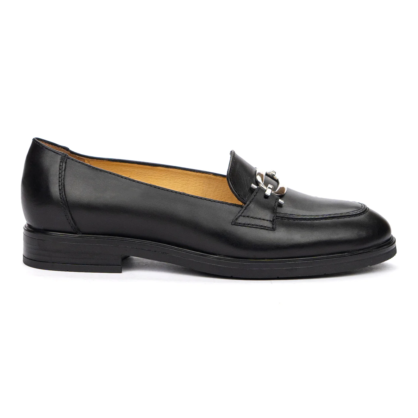 Pantofi Dama Piele Eleganti cu Toc 2.5 Cm Negri 8535