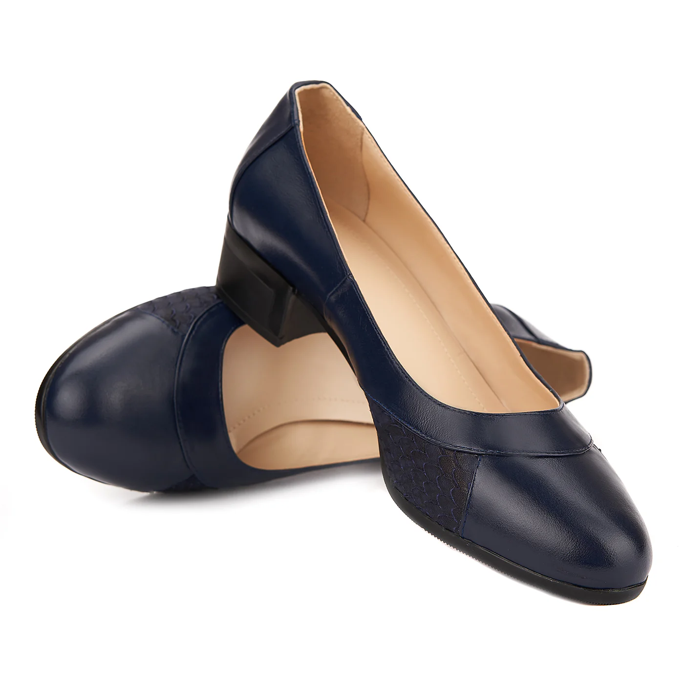 Pantofi dama piele naturala bleumarin 1506 - Image 4