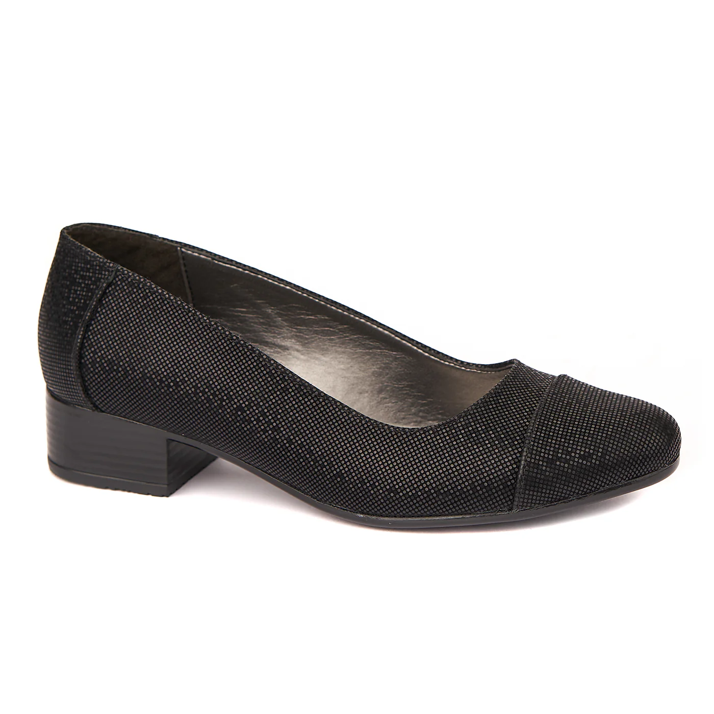 Pantofi dama piele naturala cu toc mic 1629