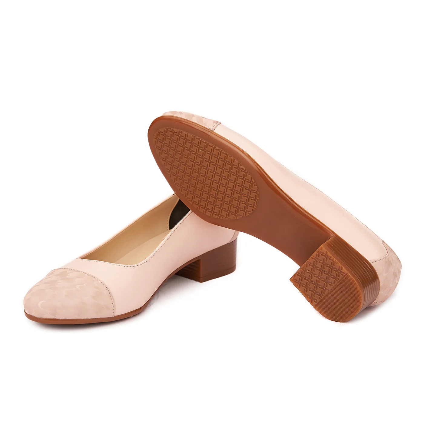 Pantofi dama piele naturala cu toc mic 1632 - Image 3