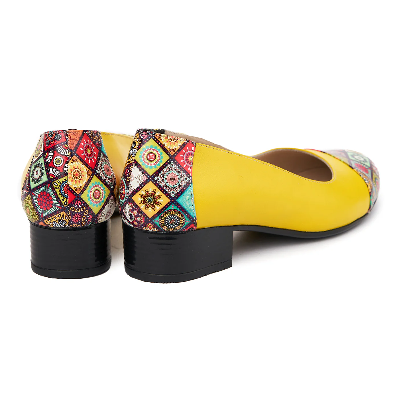 Pantofi dama piele naturala cu toc mic 1888 - Image 2