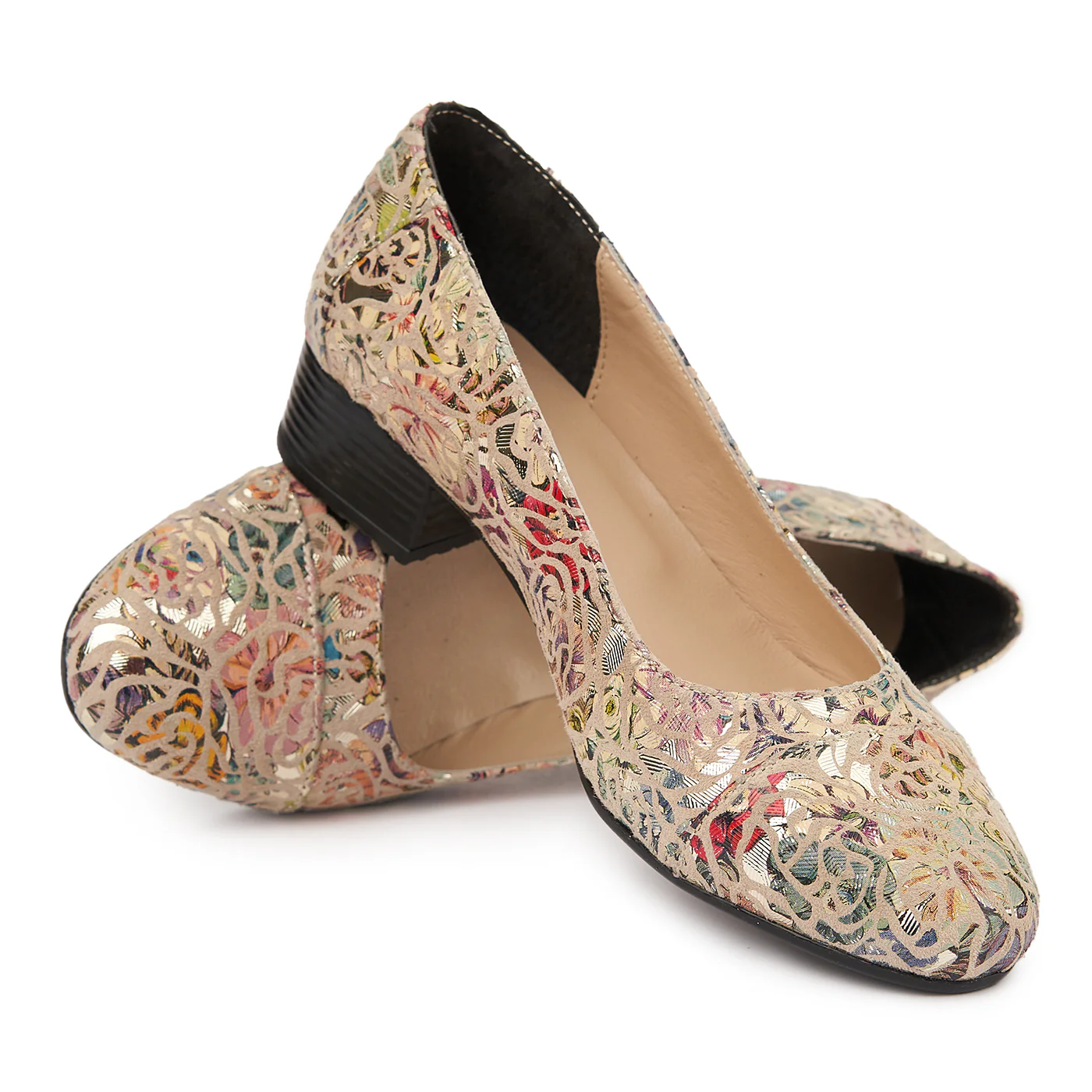 Pantofi dama piele naturala cu toc mic 4756 - Image 4