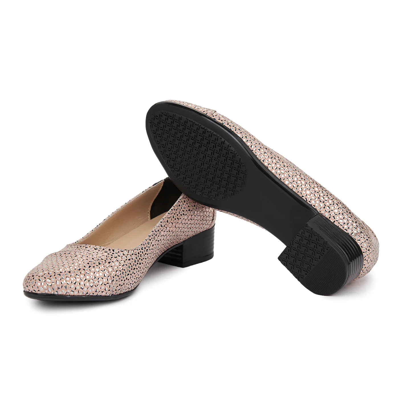 Pantofi dama piele naturala cu toc mic 4909 - Image 3