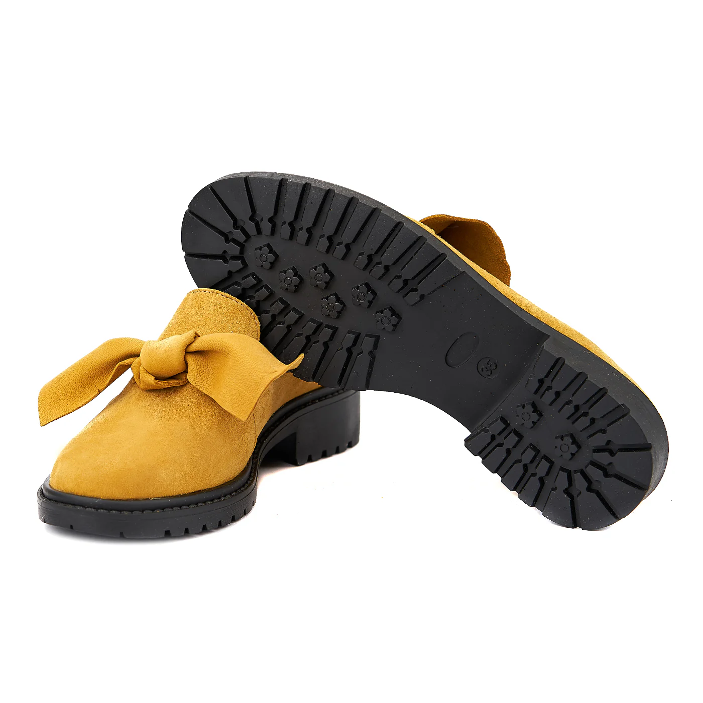 Pantofi dama piele naturala galbena 1366 - Image 3