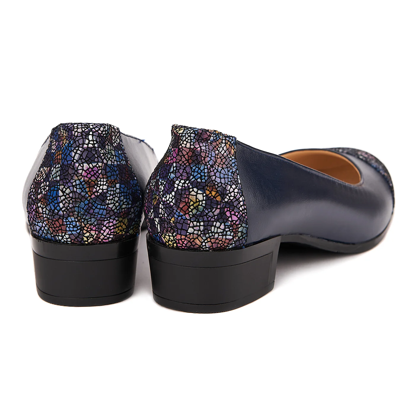 Pantofi dama piele naturala navy 1502 - Image 2