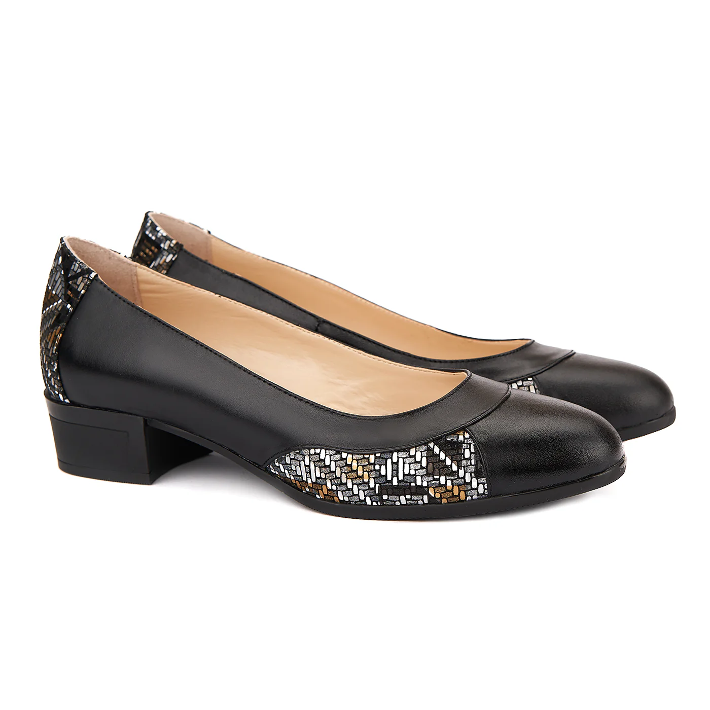 Pantofi dama piele naturala neagra 1508