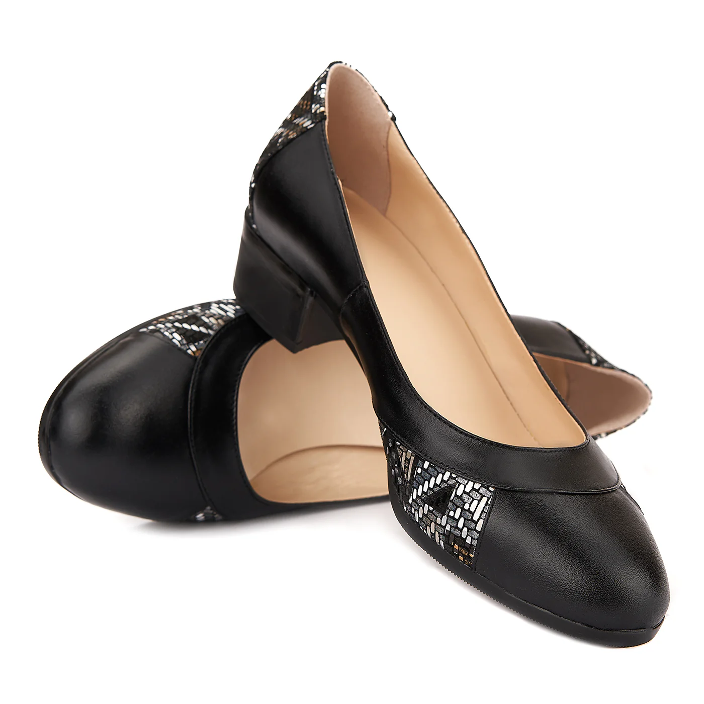 Pantofi dama piele naturala neagra 1508 - Image 2